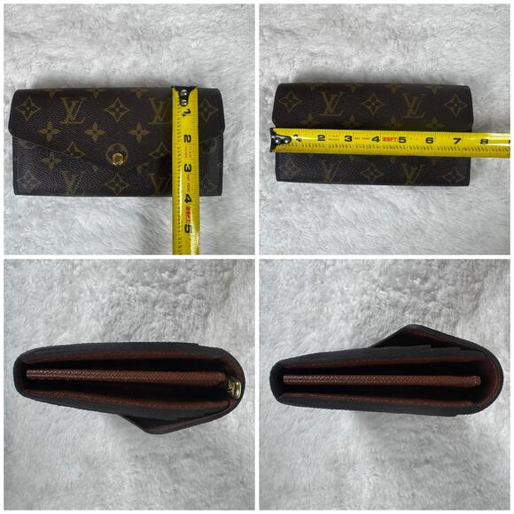 Louis Vuitton Monogram Portefeuille Sarah Long Wallet w/Box and Dust Bag - Picture 13 of 15